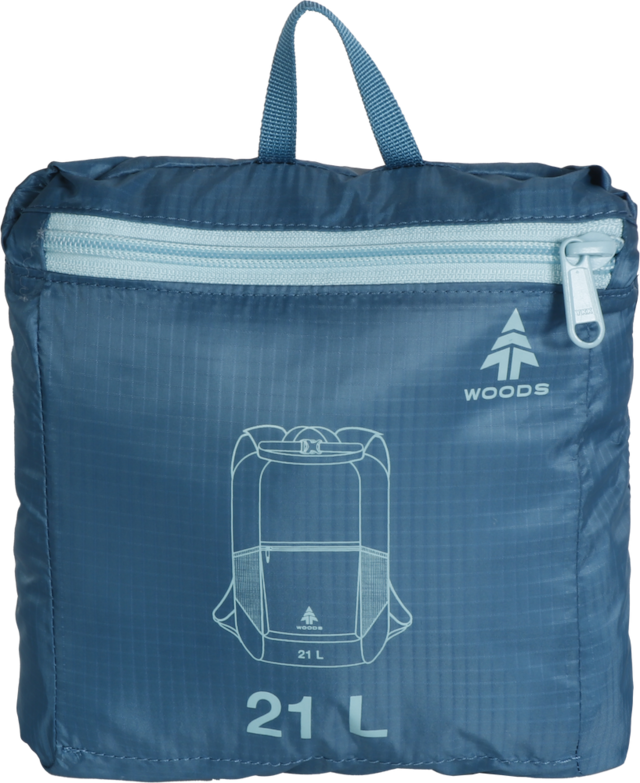 Woods SCRAMBLE 21 Packable Daypack, Selfstowing Backpack for Camping/Hiking/Travel, 21L