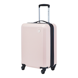 Outbound Hardside Carry-On Spinner Flex Travel Suitcase, Pink, 21-5/8-in Front_Three_Fourths_Angled_Left