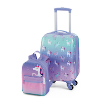Outbound Kids Unicorn Hardside Luggage, 2-pc Front_Three_Fourths_Angled_Left