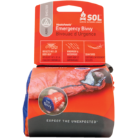 S.O.L. Survive Outdoors Longer Heatsheets Emergency Bivvy, Waterproof Heat Reflective Thermal Survival Blanket Front_Flat