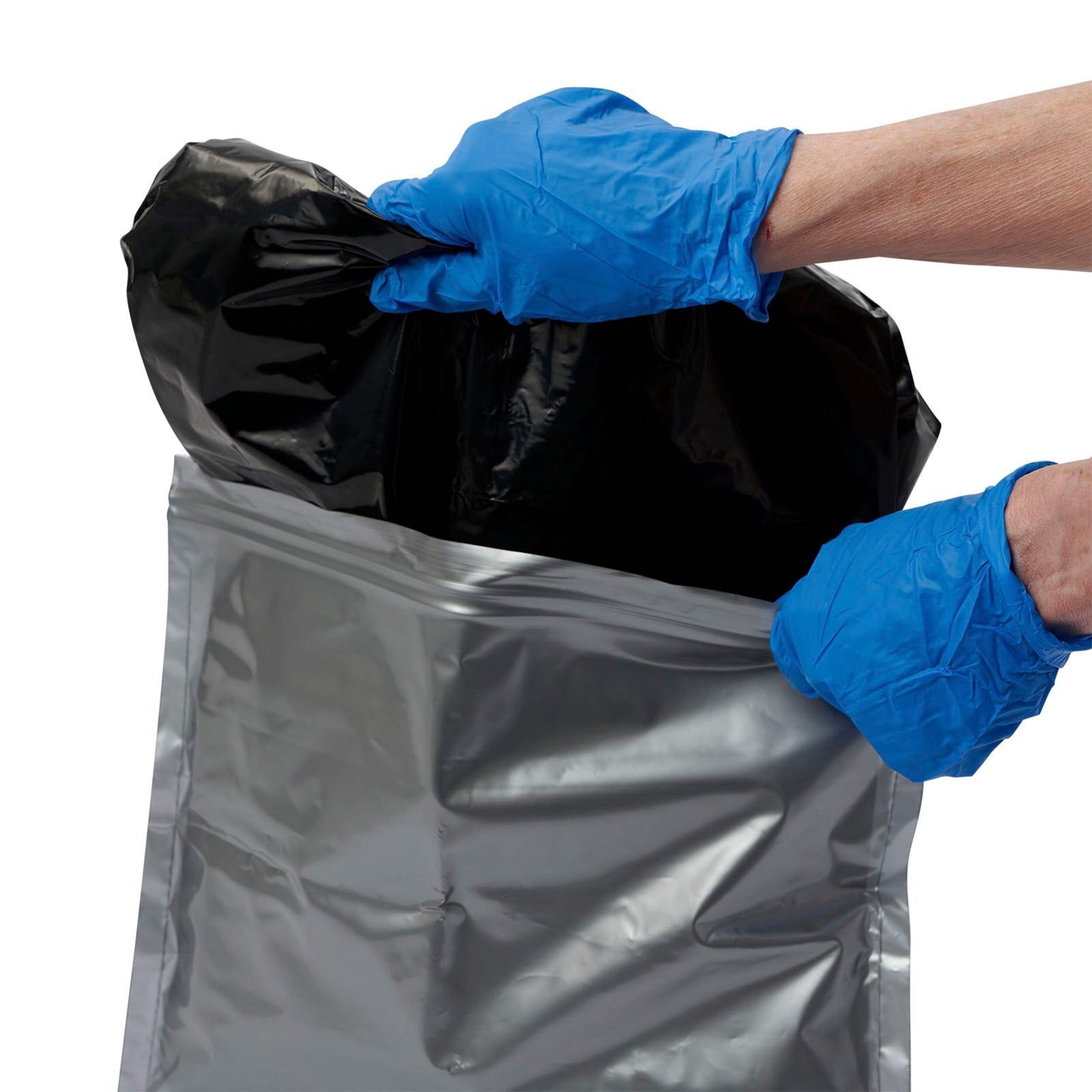 Sacs à fermeture à glissière Reliance Double Doodie Bags pour toilette de camping/toilette chimique portable, 2 l CloseUp