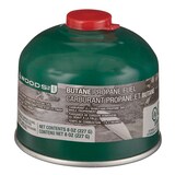 Réservoir/bonbonne de gaz butane Woods, combustible pour réchauds de camping, lanternes et appareils de chauffage, 8 oz Front_Flat
