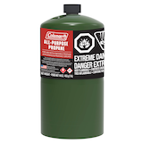 Réservoir/bonbonne de gaz propane Coleman, combustible pour réchauds de camping, lanternes et appareils de chauffage, 16 oz Front_Flat