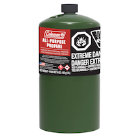Coleman Propane Gas Cylinder/Canister, Fuel For Camping Stoves, Lanterns & Heaters, 16-oz Front_Flat
