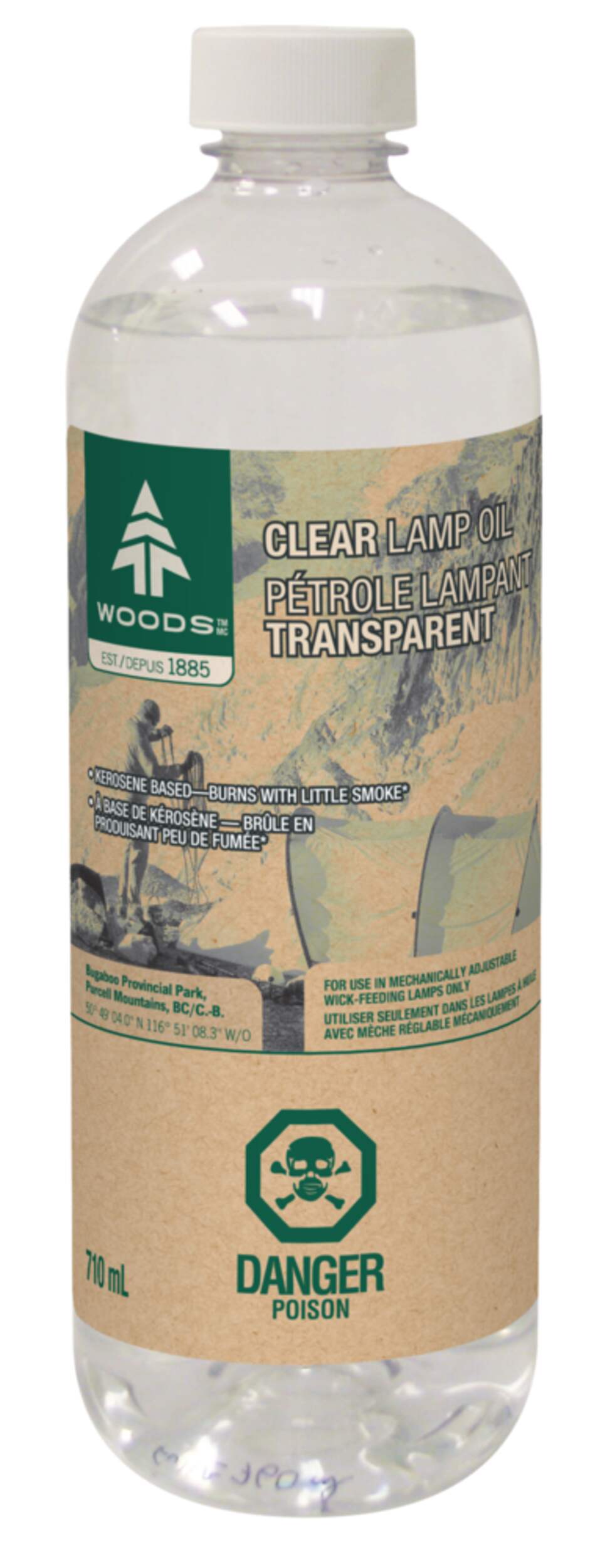 Woods Clear Lamp Oil, KeroseneBased Fuel For WickFeeding Camping Lamps, 710mL Canadian Tire
