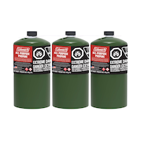 Coleman Propane Cylinder Gas Cylinder/Canister, Fuel For Camping Stoves, Lanterns & Heaters, 16-oz, 3-pk Front_Flat