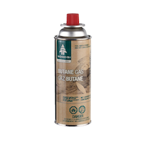 Woods Butane Gas Canister/Cartridge, Fuel For Camping Stoves/Lanterns/Heaters, 8-oz Front_Flat