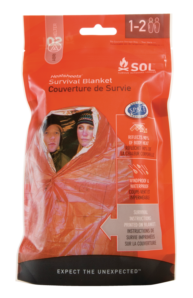 S.O.L. Survive Outdoors Longer Heatsheets 2Person Waterproof Heat