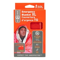 S.O.L. Survive Outdoors Longer Heatsheets 2-Person Waterproof Heat Reflective Thermal Survival Blanket Front_Flat