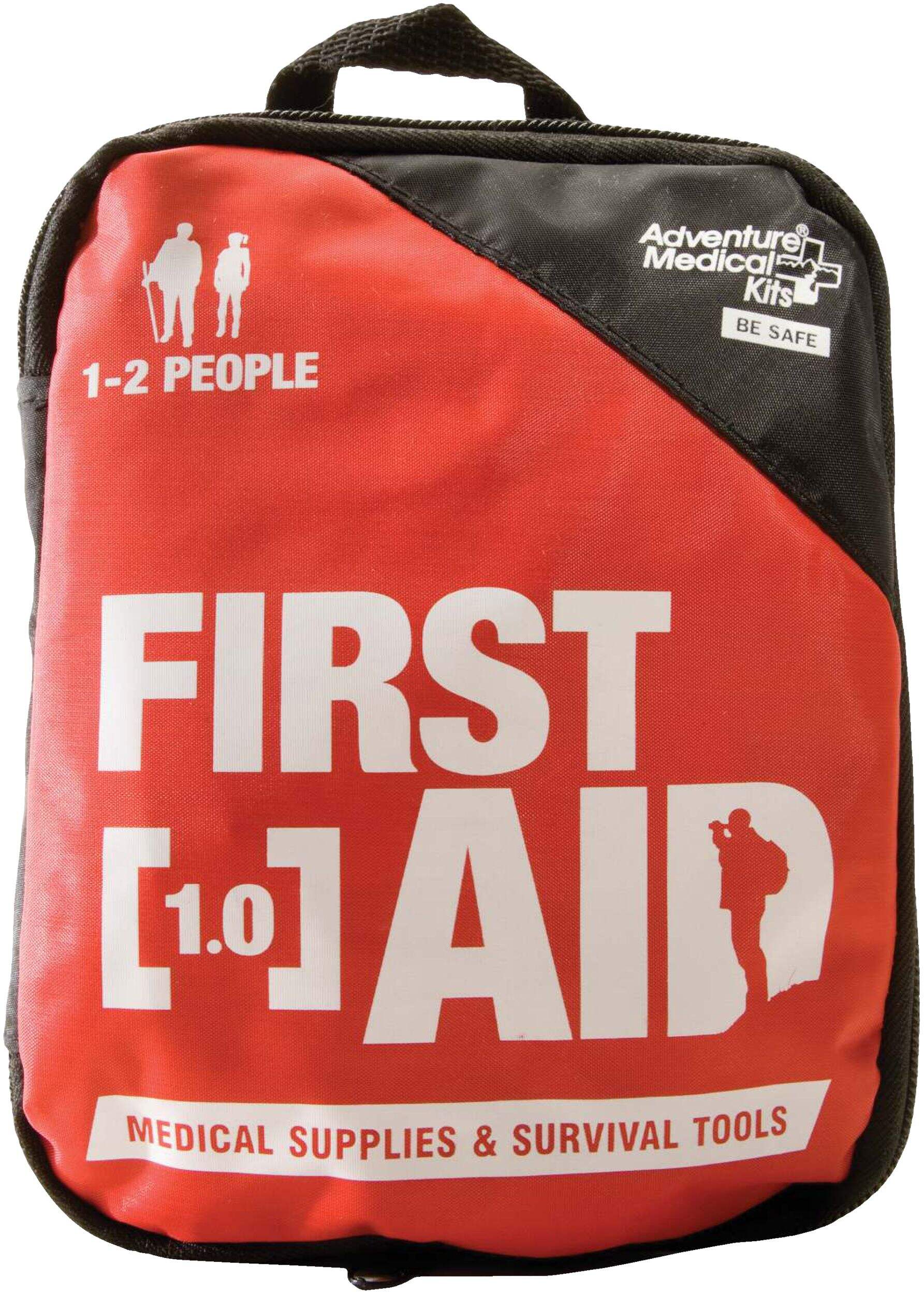 Adventure Medical Kits 1.0 First Aid Kit, Injury & Survival Supplies, 2-Person Front_Flat