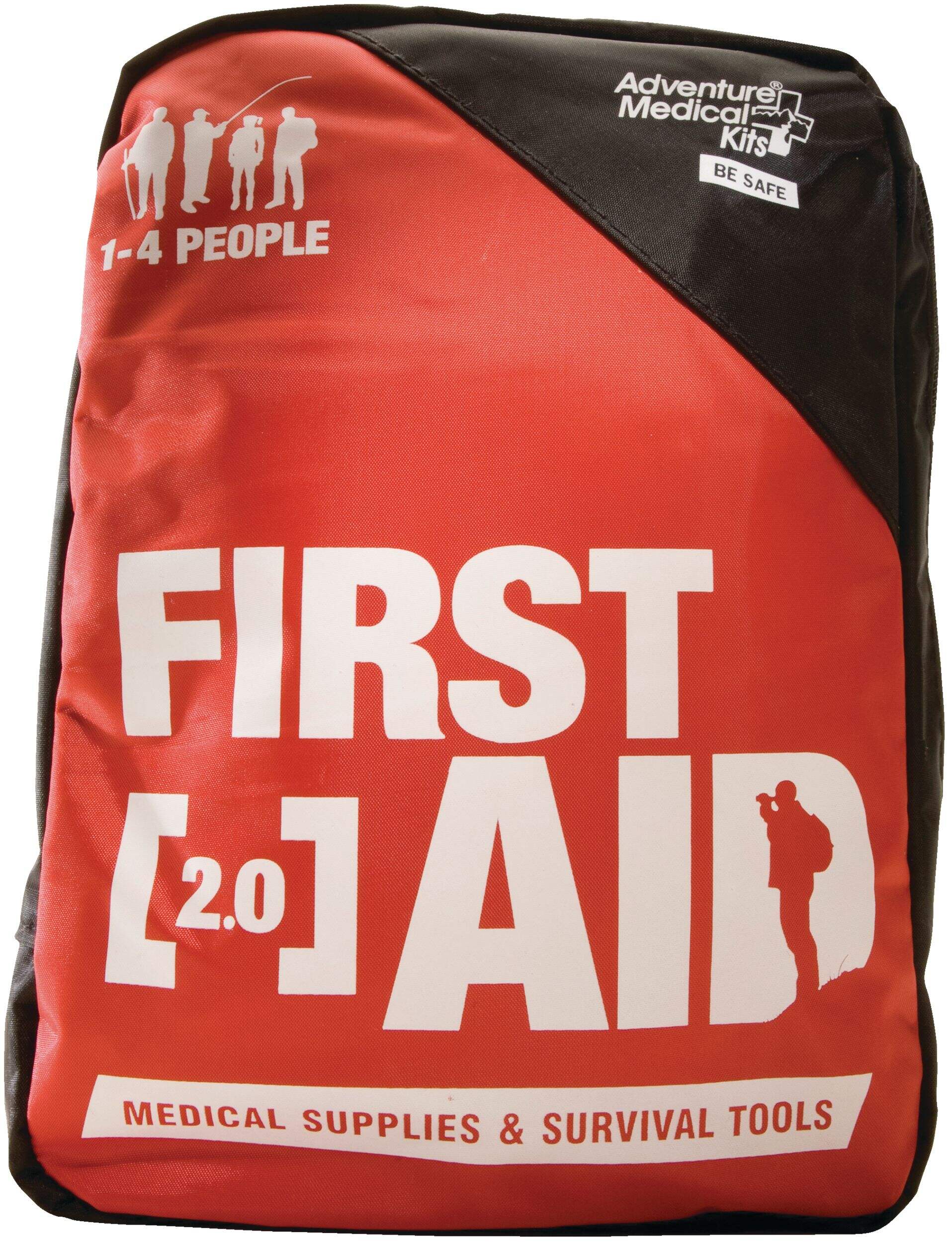 Adventure Medical Kits 2.0 First Aid Kit, Injury & Survival Supplies, 4-Person Front_Flat