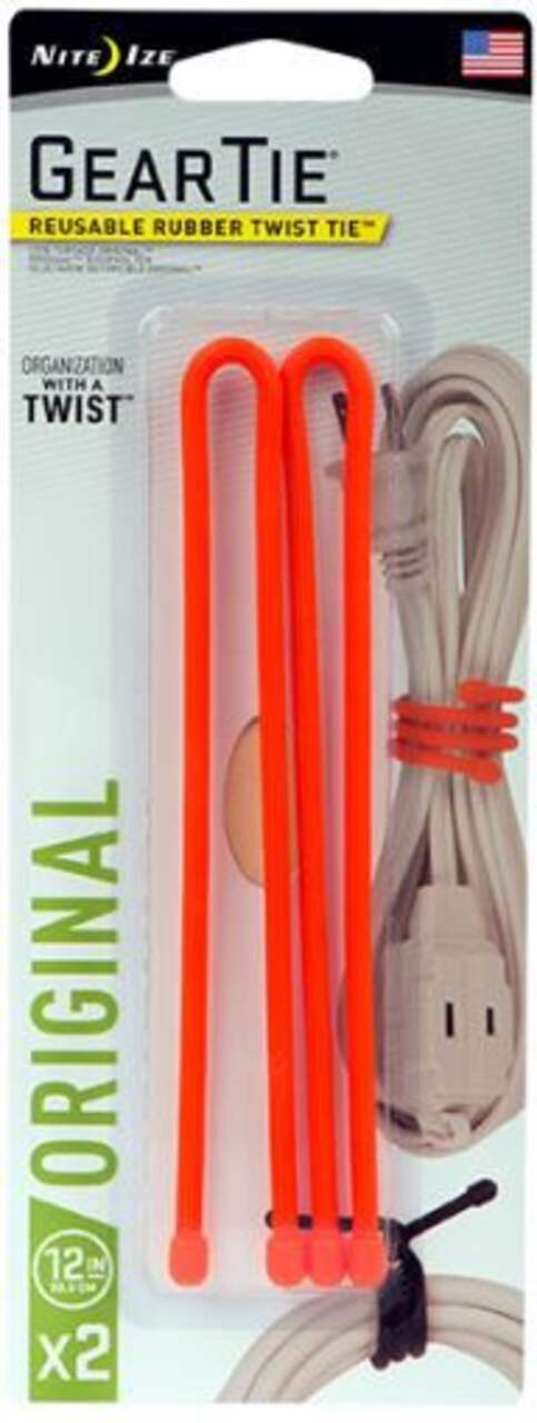 Gear Tie Reusable Rubber Twist Ties, Multi-Purpose Cables For Home