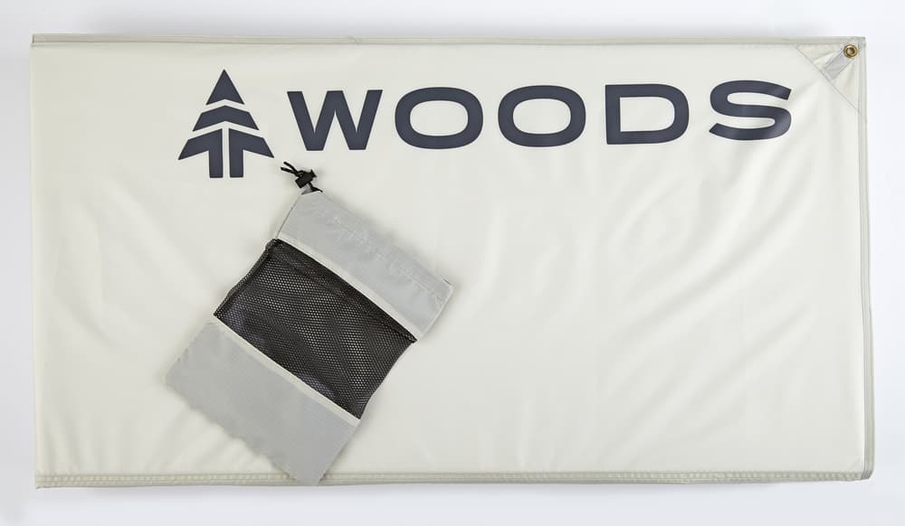 Woods Lightweight Waterproof Family Camping Tarp w/ Metal Grommets & Storage Bag, 4m x 3m 