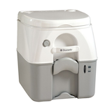 Dometic Deluxe Portable Camping Toilet/Porta Potty w/ Self-Contained Holding Tank System, 19-L Front_Angled_Right