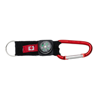 Carabineer Clip with Compass