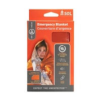 S.O.L. Survive Outdoors Longer 1-Person Heatsheets Waterproof Heat Reflective Thermal Survival Blanket Front_Flat