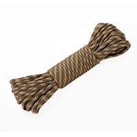 Woods Camping Fire Starter Rope, 550 Nylon Paracord Survival Rope w/ Cotton Core, 15m Overhead_Plunge