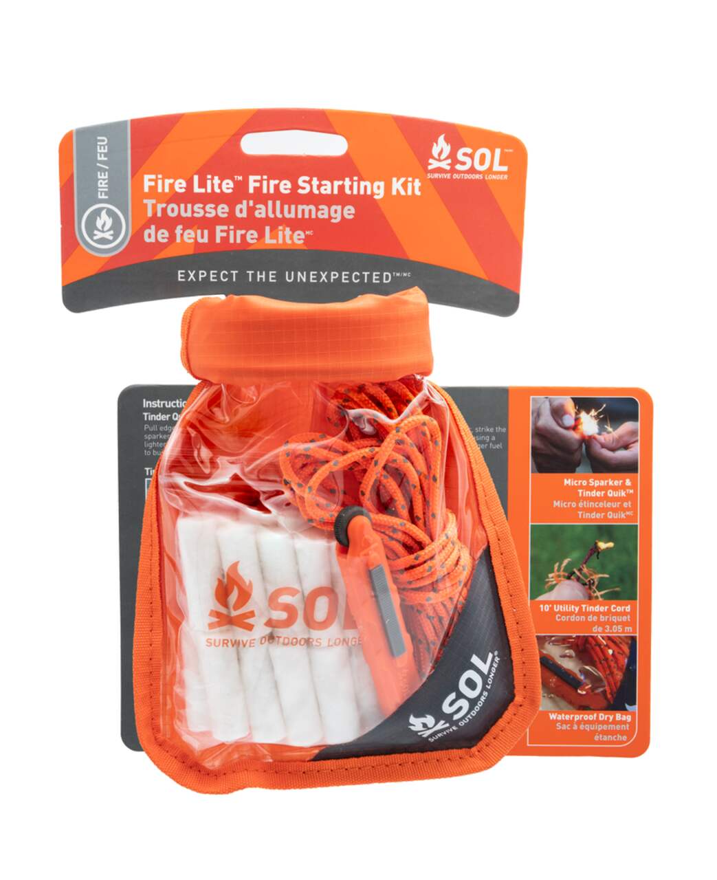 SOL Fire Lite 2-Minute Fire Starter Kit For Outdoor Fire Pits