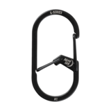 Mousqueton en G en acier inoxydable à chambre double en plastique Nite Ize, taille n<sup>o</sup> 2 Front_Flat