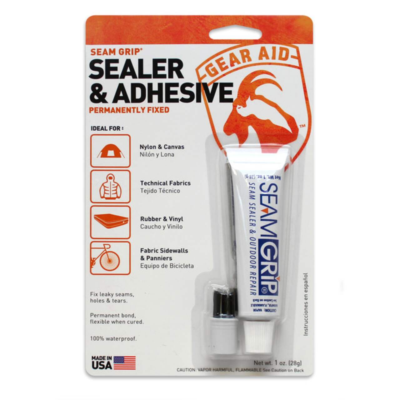 Gear Aid Seam Grip WP Waterproof Sealant and Adhesive for Tents