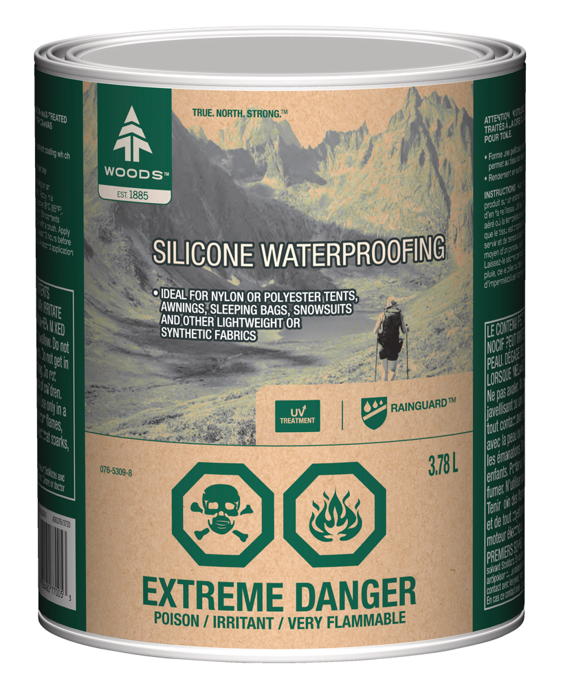 Imperméabilisant liquide en silicone Woods pour toile de tente de