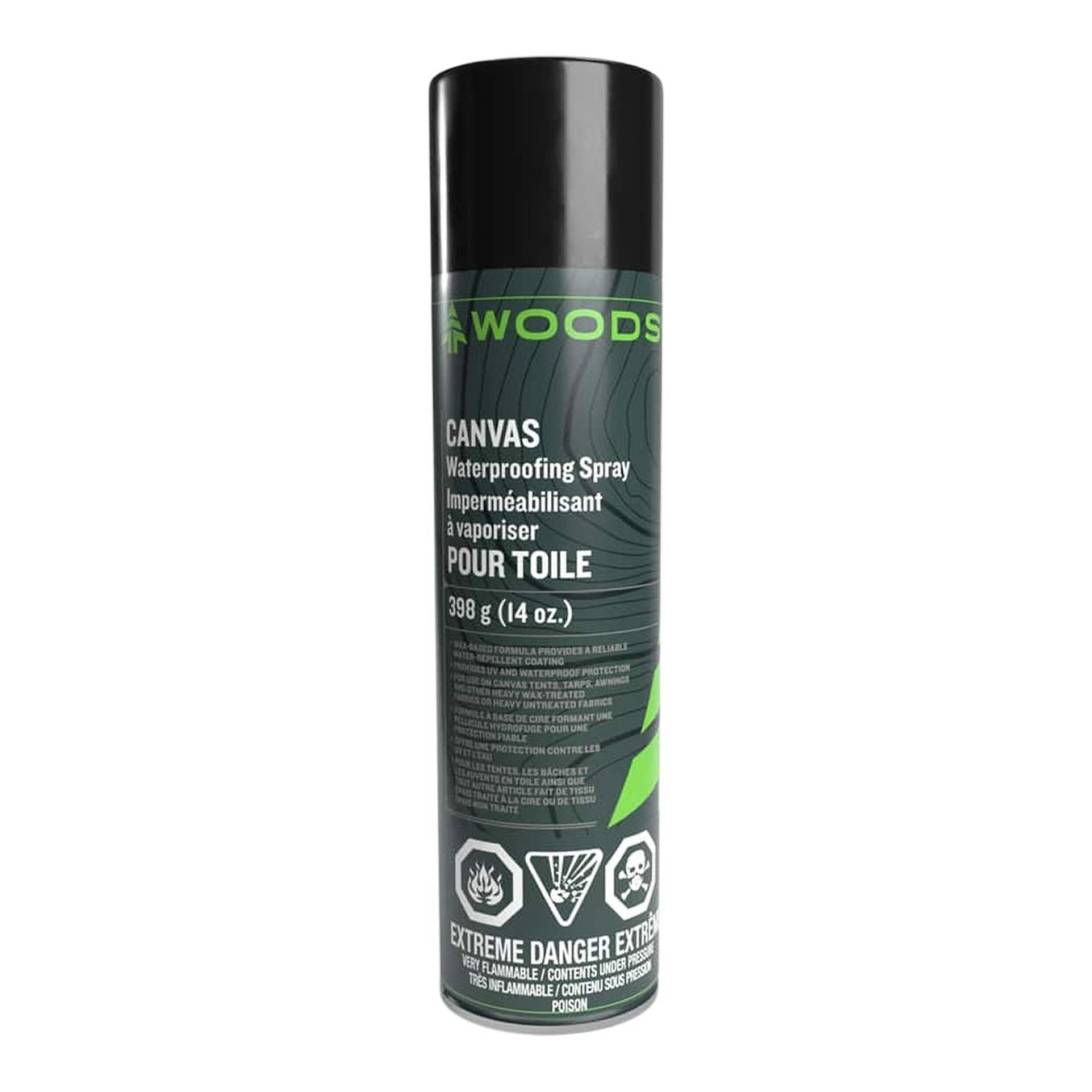 Woods Canvas Waterproofing Spray For Camping Tents, Tarps & Outdoor Gear, 398-g Front_Flat