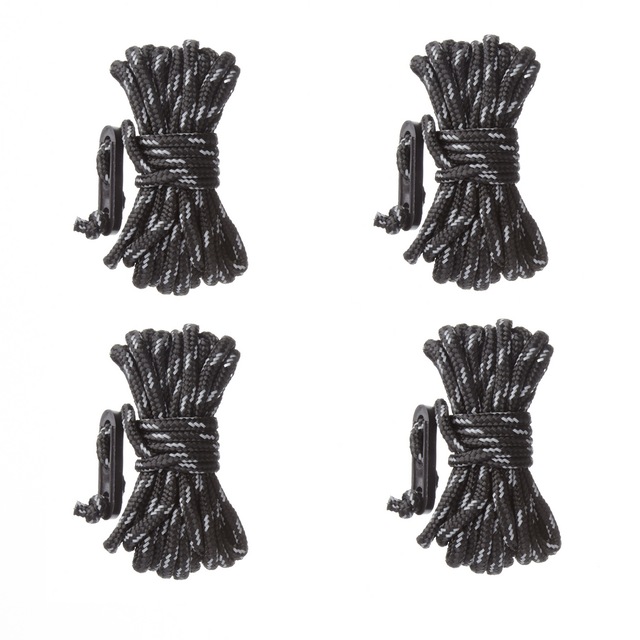 Woods Reference Guyline Paracord Ropes w/ Tensioner Adjusters For Tents