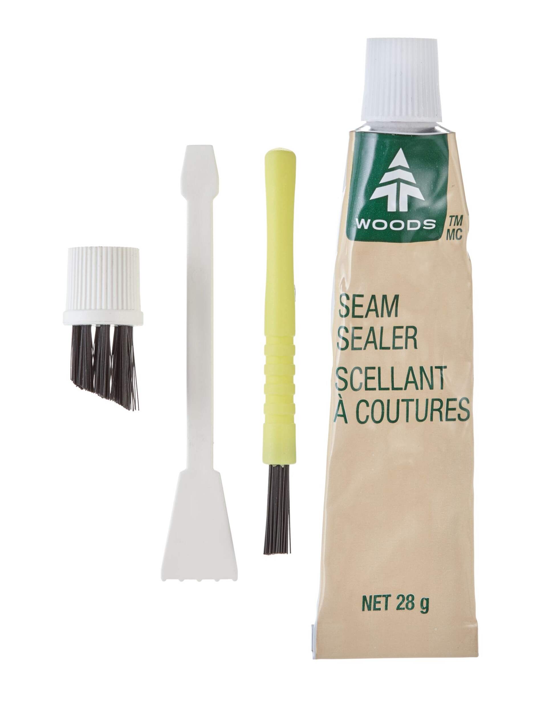 Woods Weatherproof Permanent Seam Sealer Kit For Fabrics, Tents, Tarps, Rainwear & Gear Front_Flat