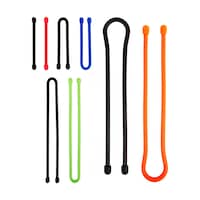 Gear Tie Reusable Rubber Twist Ties, Multi-Purpose Cables For Home & Camping, Assorted 8-pk Front_Flat