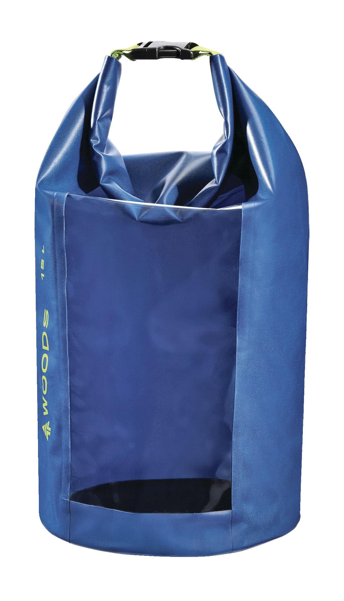 Woods Heavy Duty Waterproof Dry Bag w/ Window For Camping, Hiking & Water  Sports, 15-L, Blue