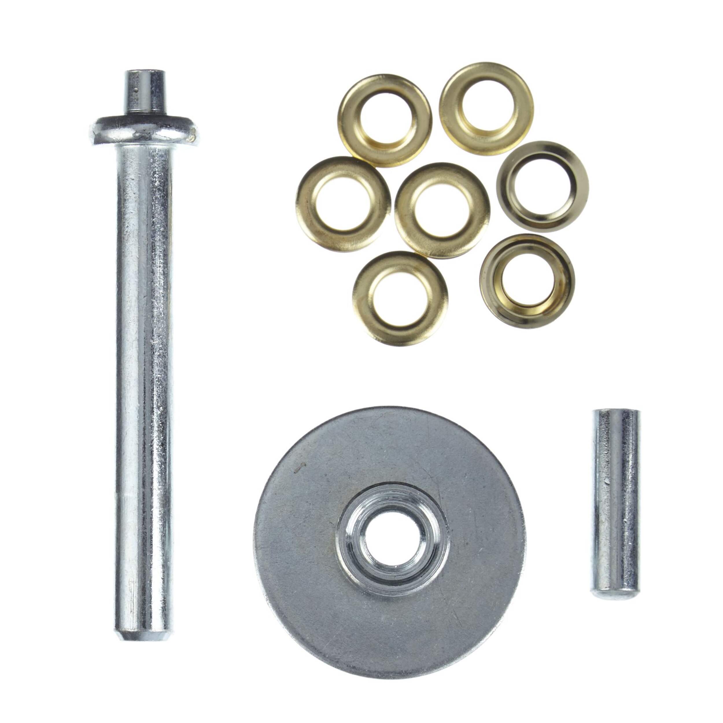 Outbound Metal Grommet Repair & Replacement Kit w/ Tools For Fabric & Tarps Overhead_Flat