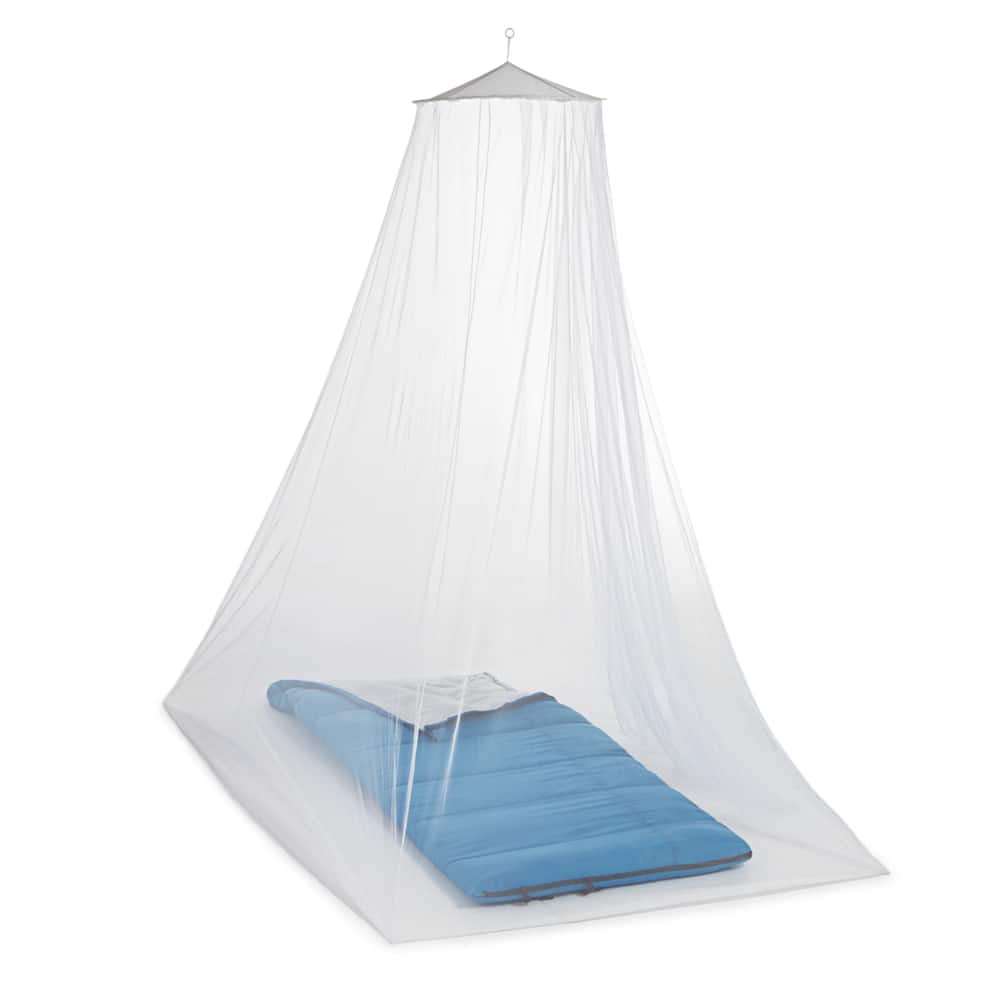 Woods 2-Person Pop-Up Hanging Mesh Mosquito Net For Camping, Fits 2  Sleeping Bags/Cots