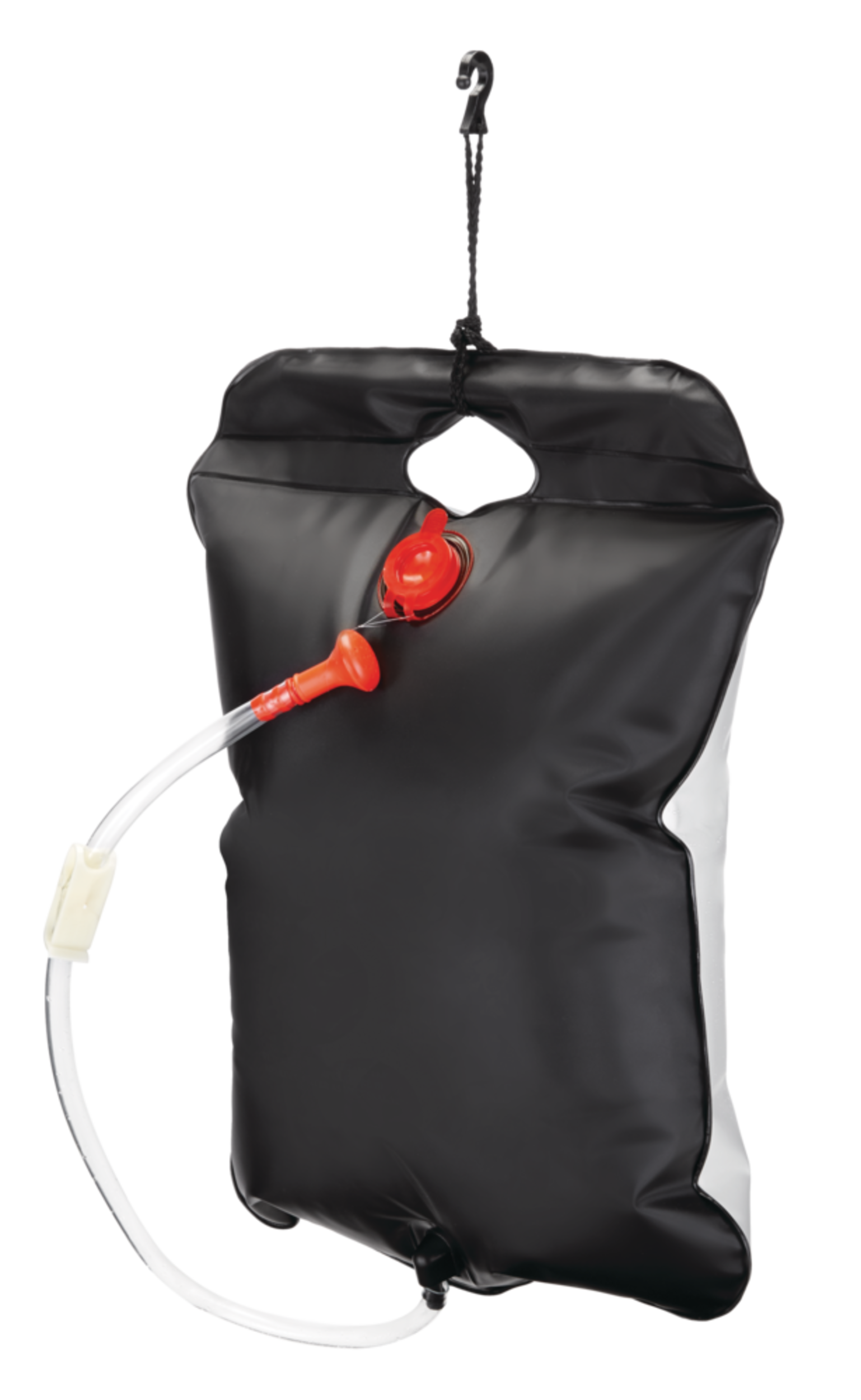 Woods Portable Hanging Camping Shower Water Bag w/ Solar Powered Heating, 17-L Front_Three_Fourths_Angled_Left
