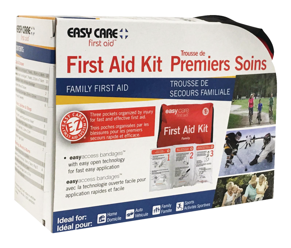 Easy Care First Aid Family First Aid Kit, Emergency Medical Injury