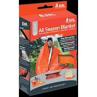 S.O.L. Survive Outdoors Longer All Season Blanket, Waterproof Heat Reflective Thermal Survival Blanket/Tarp Front_Angled_Right