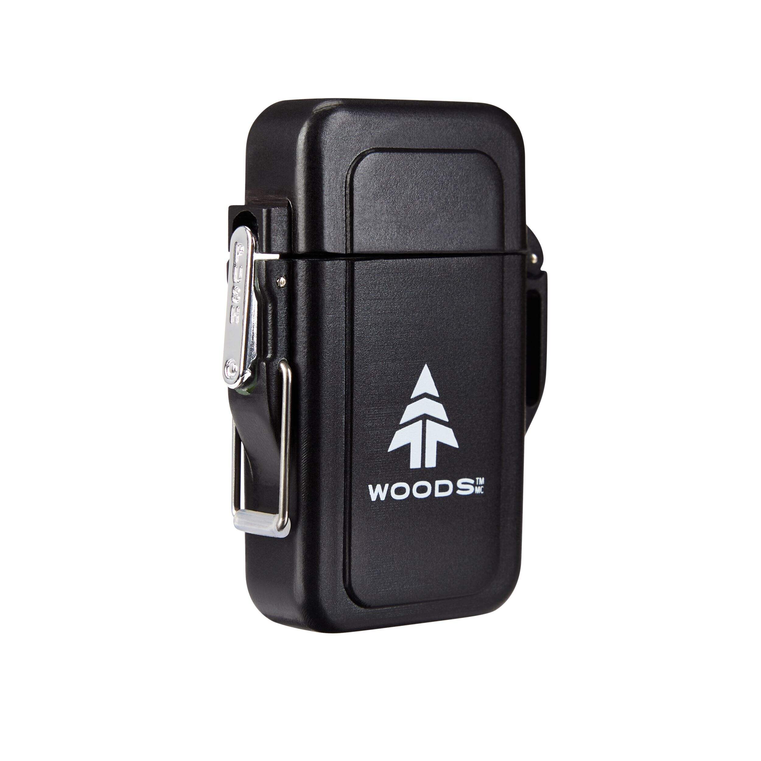 Woods ALL-WEATHER Water-Resistant USB Camping Lighter Front_Angled_Right