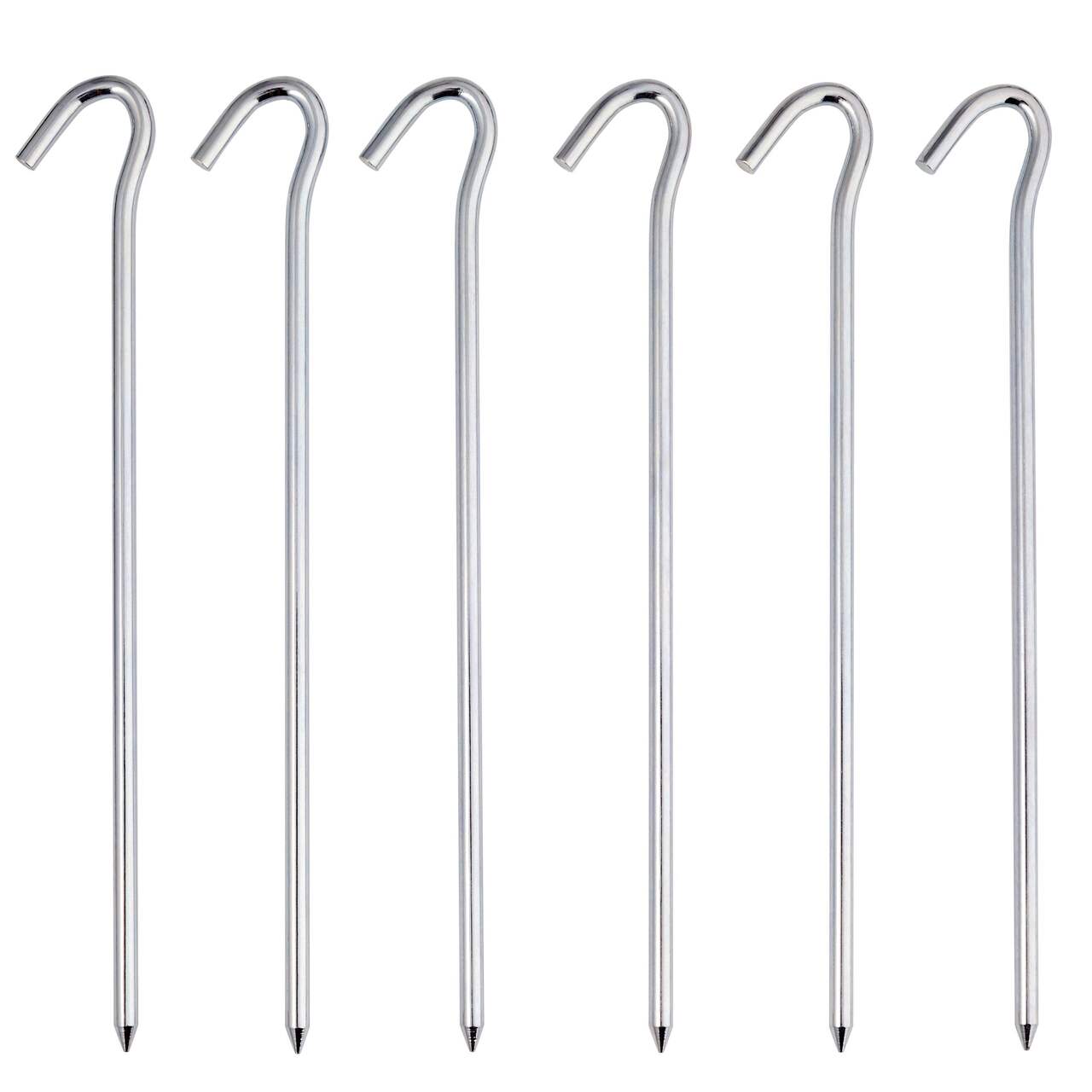 Woods Steel Hook-Top Tent Pegs/Stakes For Small Camping Tents