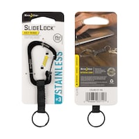 Nite Ize SlideLock Stainless Steel Key Ring/Chain Carabiner Clip  Holds Up To 25-lbs Composite_or_Mixed