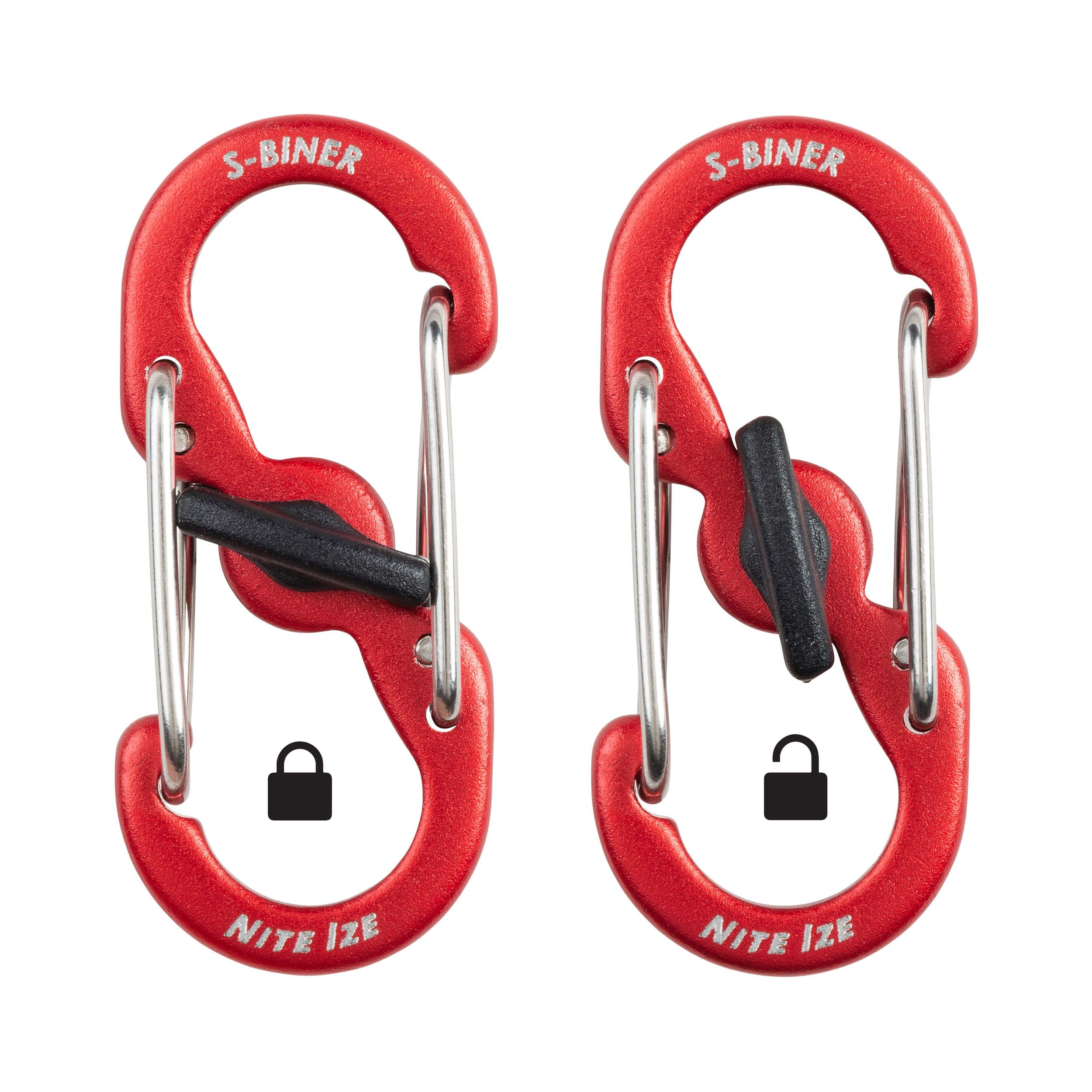 Nite Ize KeyRing Locker S-Biner Identification Keychain w/ 6 Colour