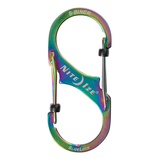 Mousqueton S-Biner SlideLock n°&nbsp;3 en acier inoxydable de Nite Ize avec mousqueton en S, peut supporter jusqu’à 25&nbsp;lb Front_Flat