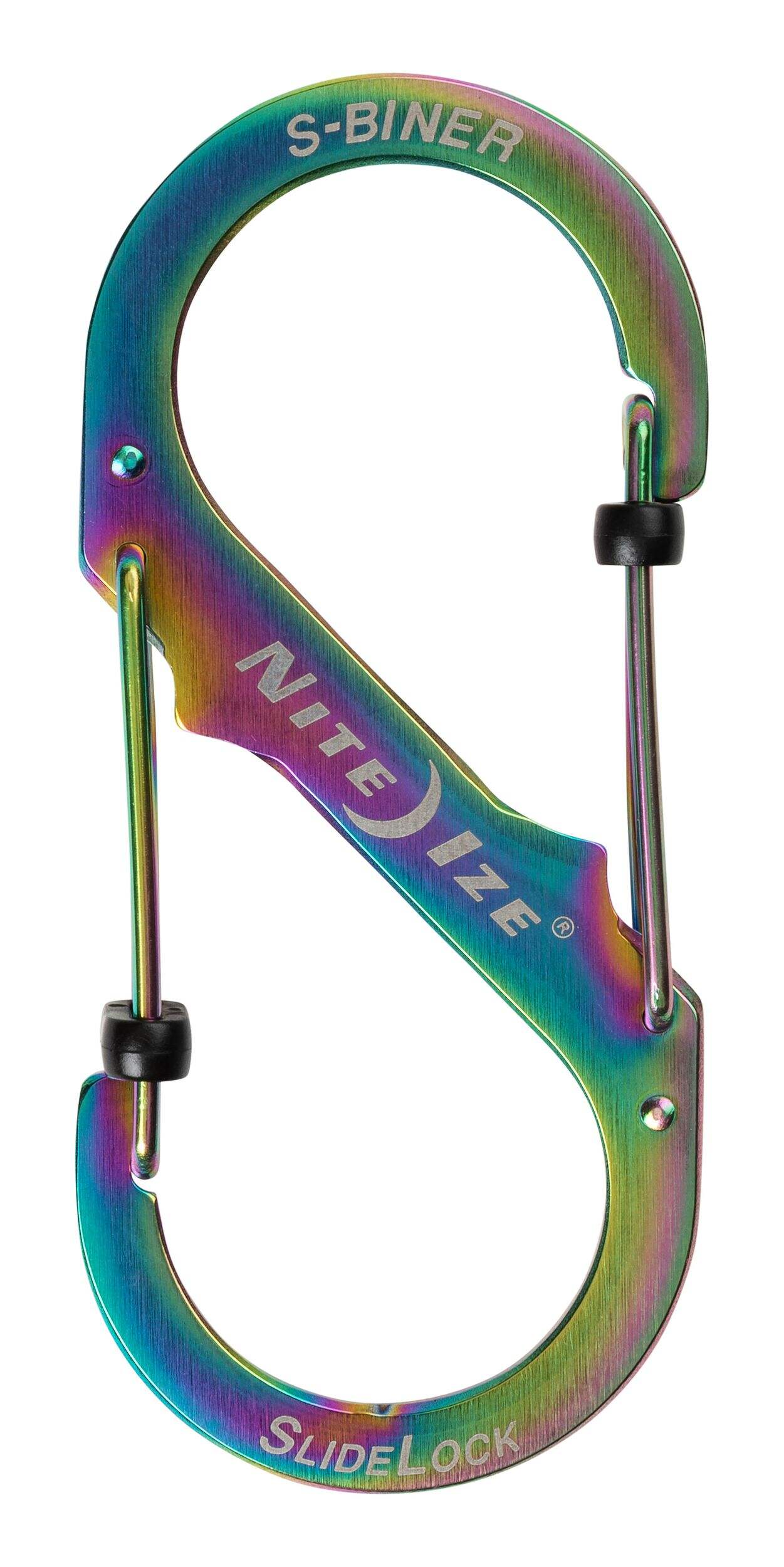 Nite Ize S-Biner SlideLock #4 Stainless Steel Wiregate S-Carabiner Clip, Holds Up To 75-lbs Front_Flat
