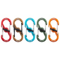 Nite Ize S-Biner MicroLock Aluminium Wiregate S-Carabiner Clips, Each Holds 3 Keys, 5-pk