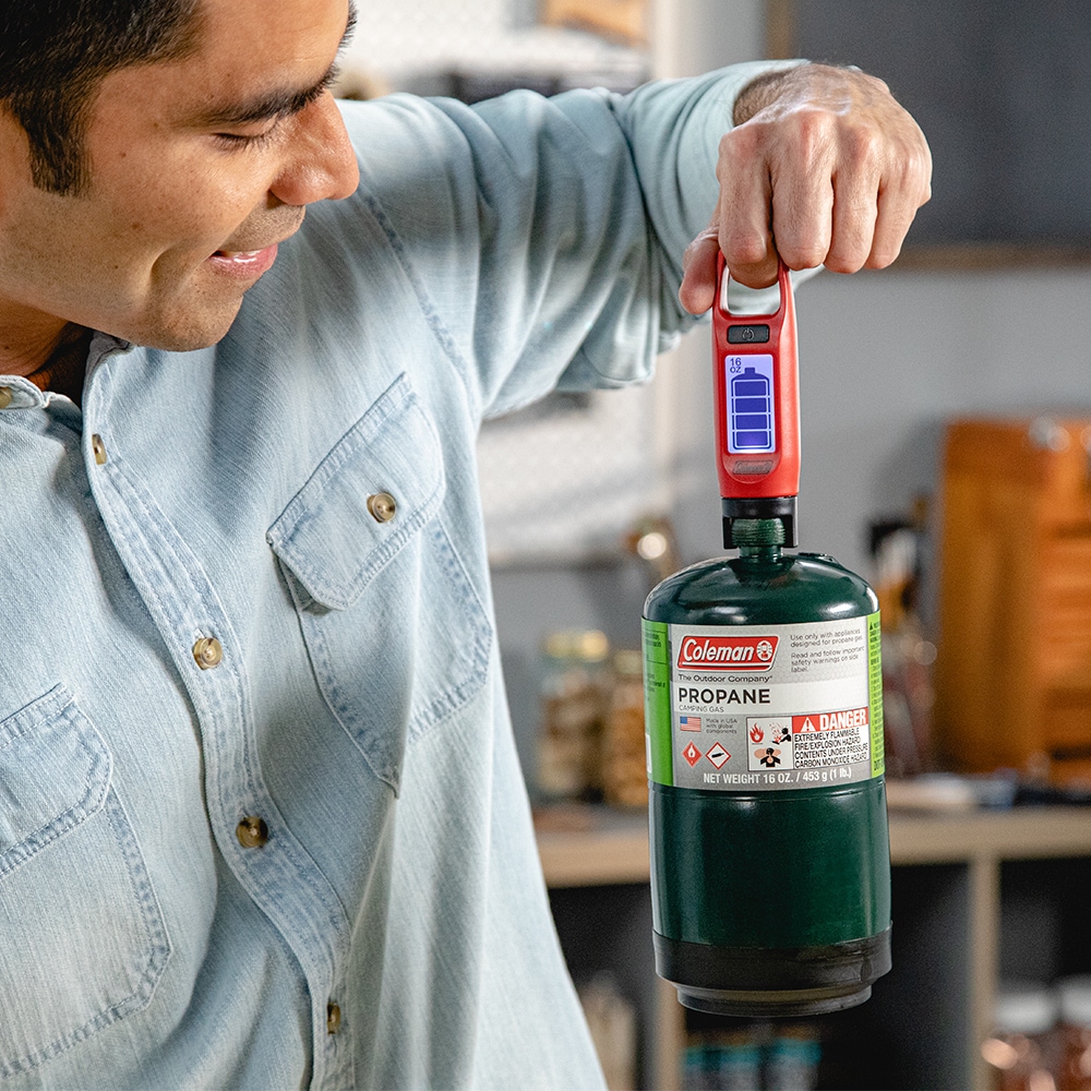 Coleman Digital LED Fuel Gauge, Compatible w/ 14oz & 16oz Propane