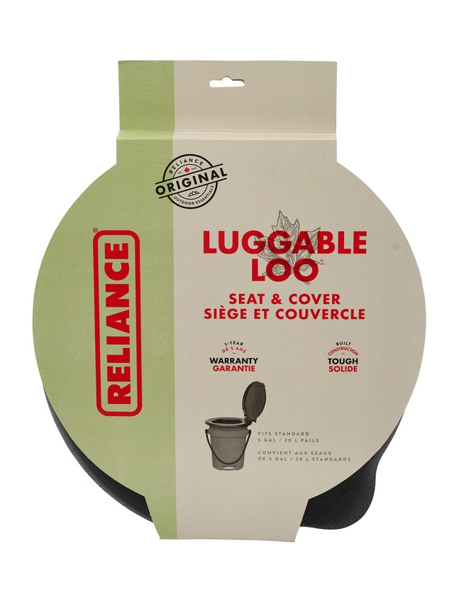 Reliance Luggable Loo Seat & Cover For Portable Bucket Camping Toilet