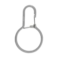 Nite Ize DualPass™ Stainless Steel Dual Chamber Key Ring Front_Flat