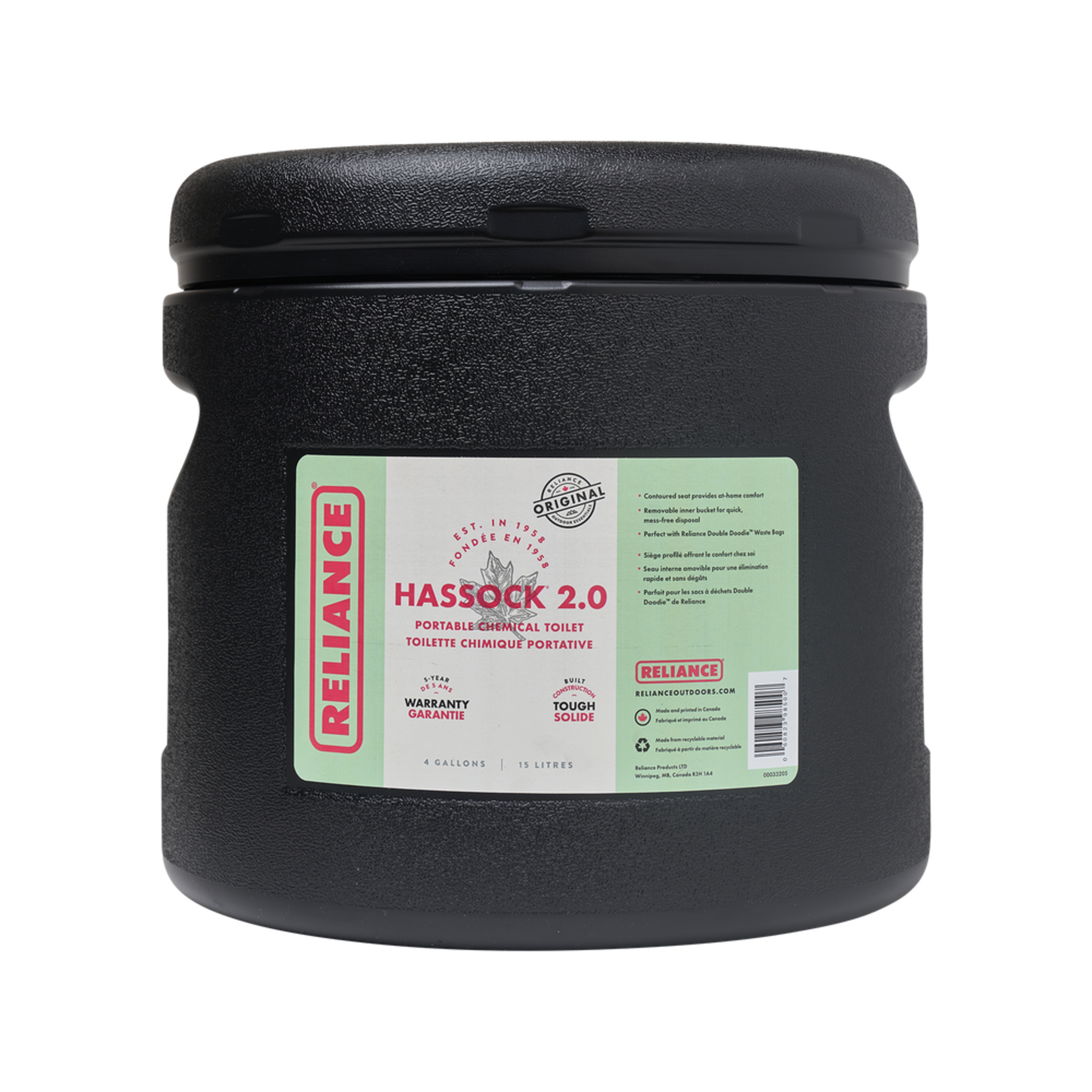 Toilette Reliance Hassock 2.0 Front_Flat