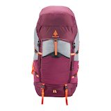 Woods TUZO Women's Multi-Day Adventure Backpack For Hiking, Camping & Travel, 55-L Front_Flat