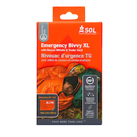 SOL 2-Person Emergency XL Blanket Bivvy with Rescue Whistle & Tinder Cord