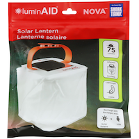 LuminAID PackLite Nova USB 75 Lumens Inflatable Solar Power Lantern, Black