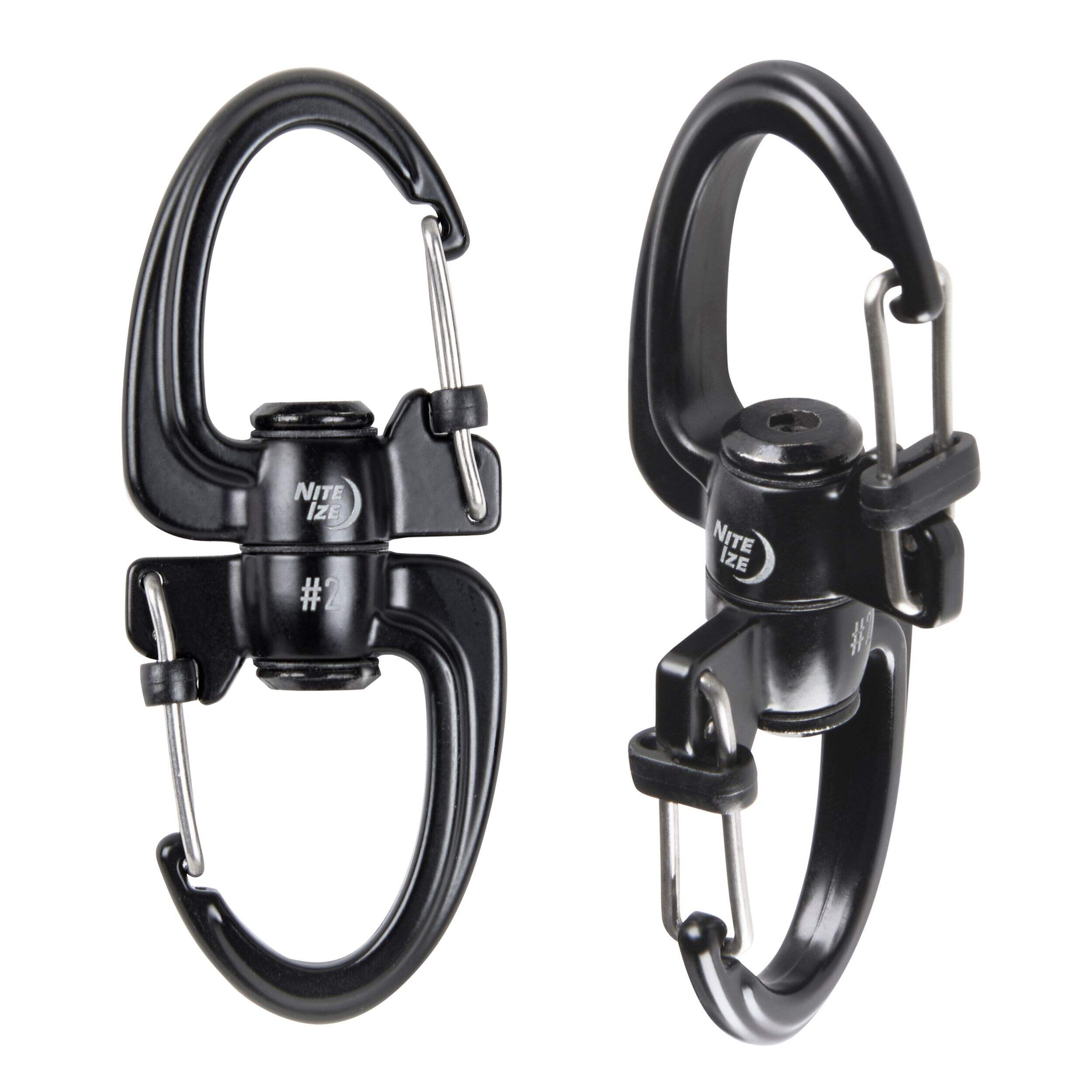 Mousqueton à émerillon double Nite Ize S-Biner 360 SlideLock, jusqu'à 20 lb Composite_or_Mixed